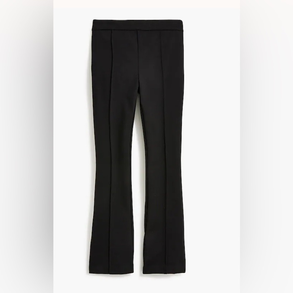 J. Crew Cropped Flare Ponte Pant - Size 6 - Black **READ DESCRIPTION**